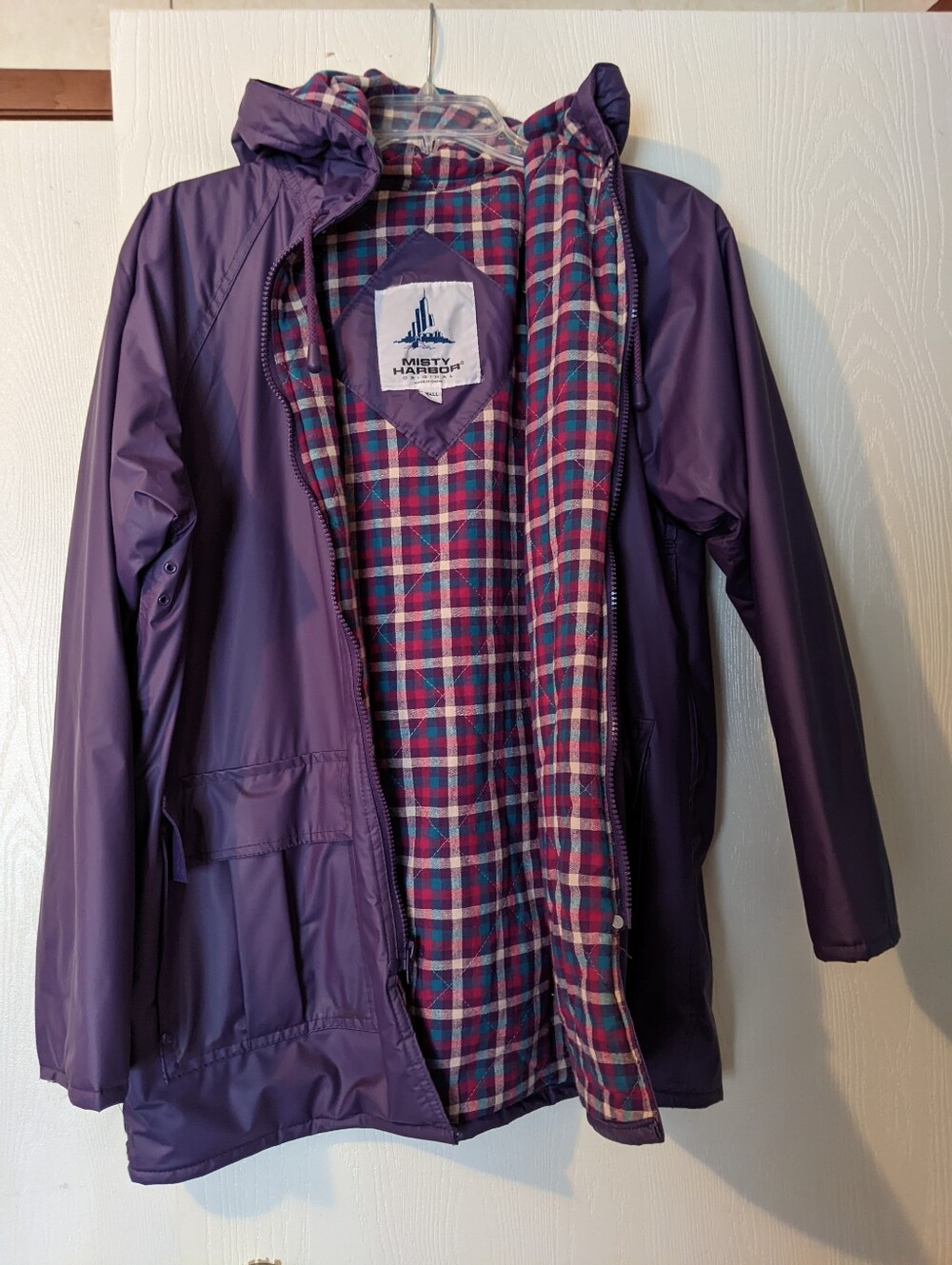Misty Harbor flannel lined rain jacket